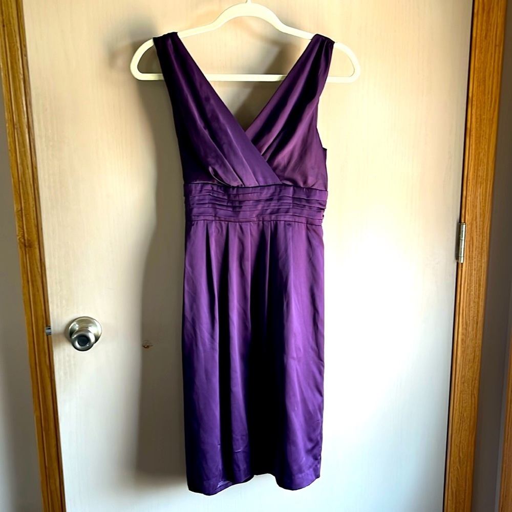 Purple A-line zip dress